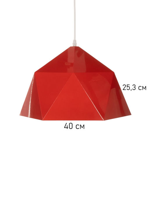 Светильник Edward, 1×40 Вт, Е27, 38×38×25 см, красный