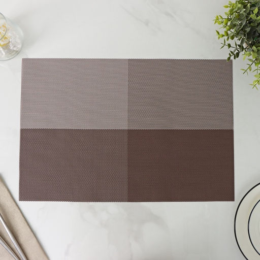 Цена за 12 шт. Салфетка сервировочная на стол «Настроение», 45×30 см, коричневая