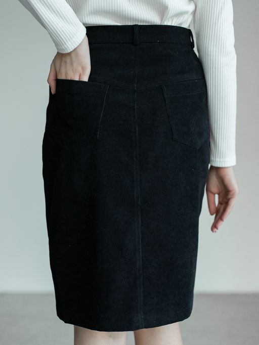 вельветовая, юбка на подкладке - Трика фото 5