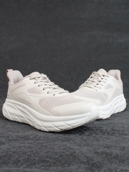 05-P265-3 BEIGE Кроссовки женские (искусственные материалы, сетка) - Фабричный китай фото 13