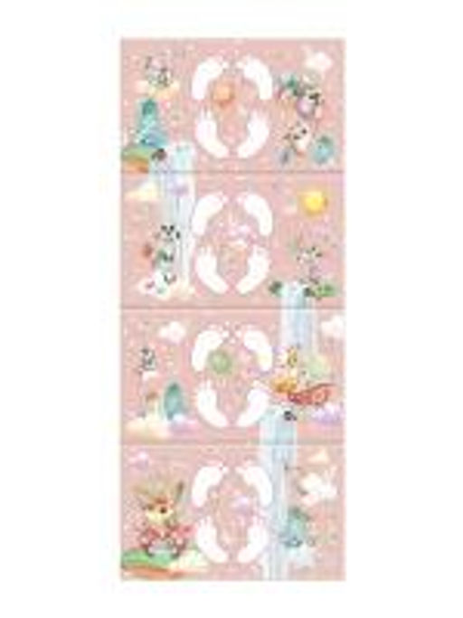 VAL KTR-P614-F Коврик дет гимнастич Топоножка, 60*144 см, 4 блока, цвет роз., ПУТЕШАСТИКИ, шт