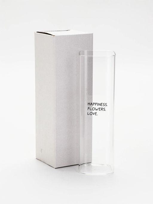 Ваза стеклянная для цветов, 6×20 см, 530 мл