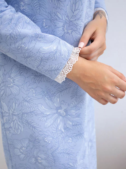 Сорочка женская Нина Голубой - Modamica фото 8