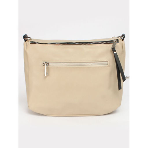 Сумка женская искусственная кожа ADEL-294, 2 отд/2плеч рем, бежевый/черный 252896 - Adelia фото 2