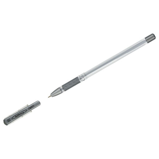 Цена за 27 шт. Ручка шариковая Cello "Finegrip" узел 0.7мм, синие чернила, резиновый грип (держатель), серо-серебристый корпус