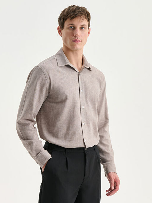 Regular Fit Uzun Kollu Arm?rl? Erkek G?mlek