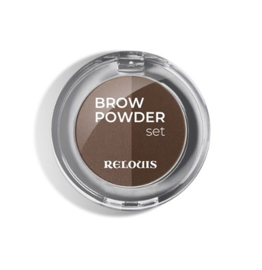 RELOUIS Тени для бровей "Brow Powder Set" тон:02 brown