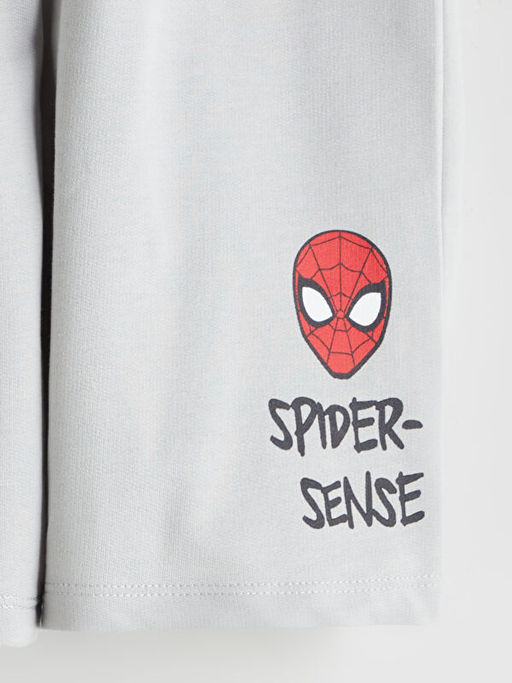 Beli Lastikli Spider-Man Bask?l? Erkek ?ocuk ?ort