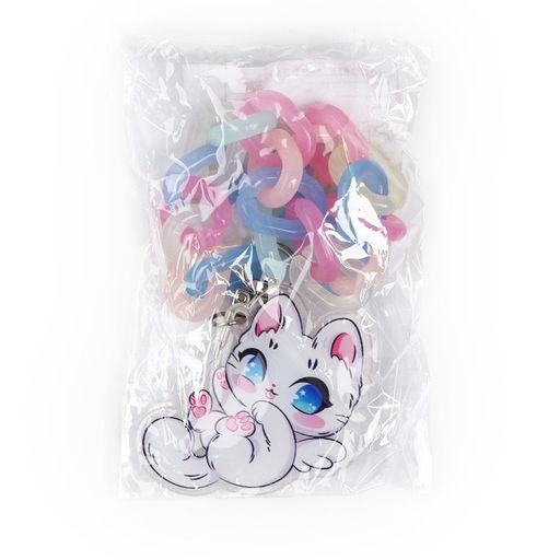 Брелок для ключей на цепочке «Котик», 26×5 см