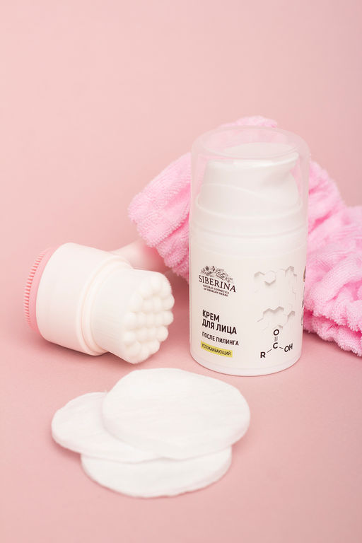 Успокаивающий крем для лица после пилинга - Siberina фото 2