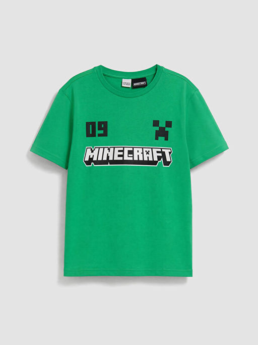 Minecraft Bask?l? Erkek ?ocuk ?ortlu Pijama Tak?m?
