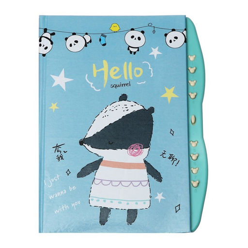 Записная книжка подарочная на замке, А6+, 48 листов, линия Веселые животные, МИКС - Calligrata фото 2