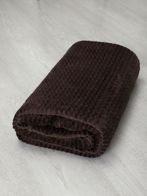 Плед Роял Плюш Шоколад 180х200 - Амавес-текстиль фото 5