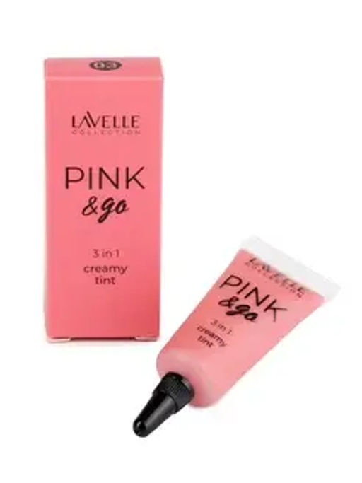LavelleCollection Кремовый Тинт ,тон 03 для щек, губ и глаз PINK & GO 3 in1