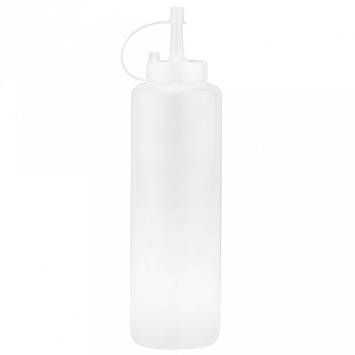 Бутылка для масла и соуса пластмассовая 470мл, д6см h22см, цветная пластмассовая крышка с колпачком в ассортименте: белый, желтый, салатовый, красный, сиреневый, бирюзовый (Китай) - Домашняя мода фото 6