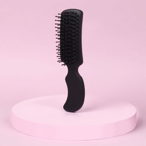 Расчёска массажная, 3×13.8 (±1) см, чёрная