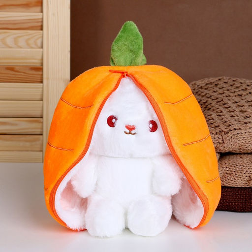 Мягкая игрушка Зайка-морковка, 20 см - Simaland фото 2