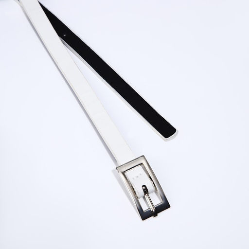 Ремень женский, ширина 1 см, пряжка металл, цвет белый - Simaland фото 2