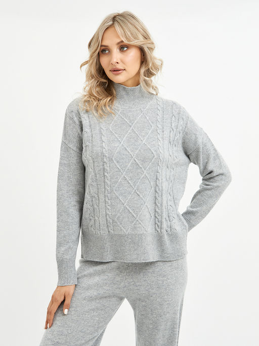 водолазка женская из шерсти с ромбами - Glenfield фото 6