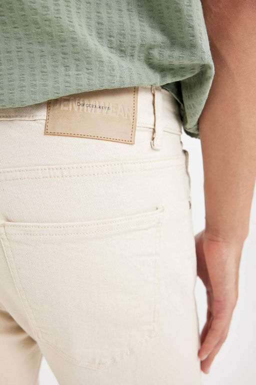 Джинсовые брюки Sergio Regular Fit Normal Mold с нормальной талией и зауженными штанинами - Defacto фото 6