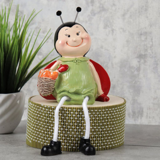 Цена за 2 шт. Фигурка Божья коровка висячие ножки 2 штуки набор 22 см / 9871 /уп 48/ 669927 - Галеонтрейд фото 3