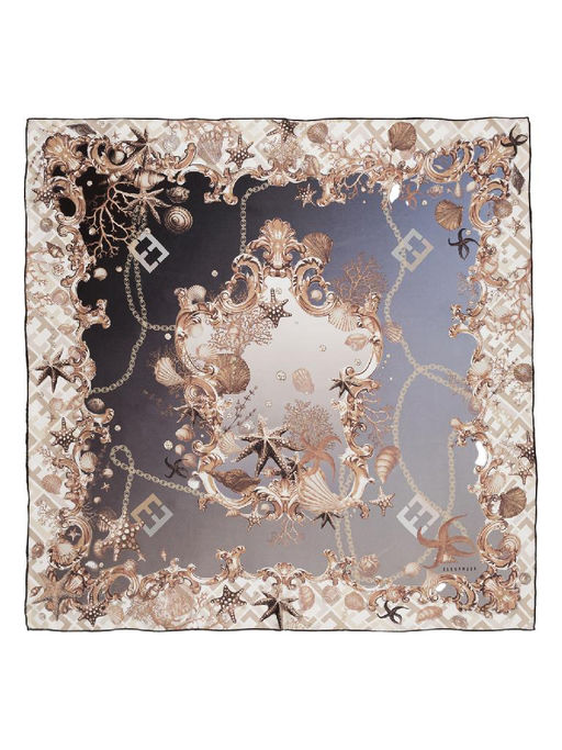 Платок жен. шелк 90х90 E03-8449-19