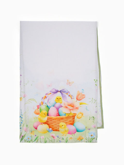 Дорожка на стол Этель «Пасхальный цветок», 50×150 см, 100% хлопок, рогожка 160 г/м²