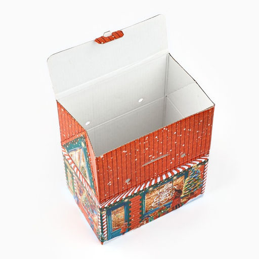 Цена за 2 шт. Коробка подарочная новогодняя складная «С Новым годом!», 15×18×10 см