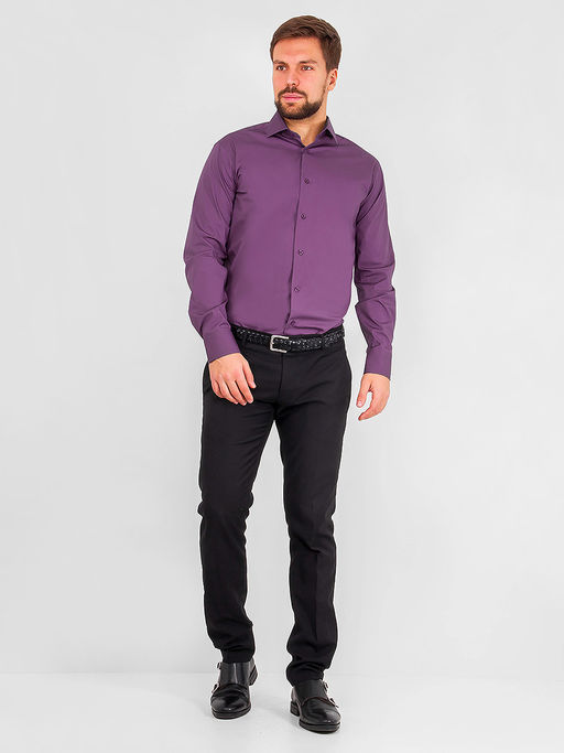 Сорочка мужская длинный рукав GREG 730/117/409/Z/1 STRETCH  фото 5