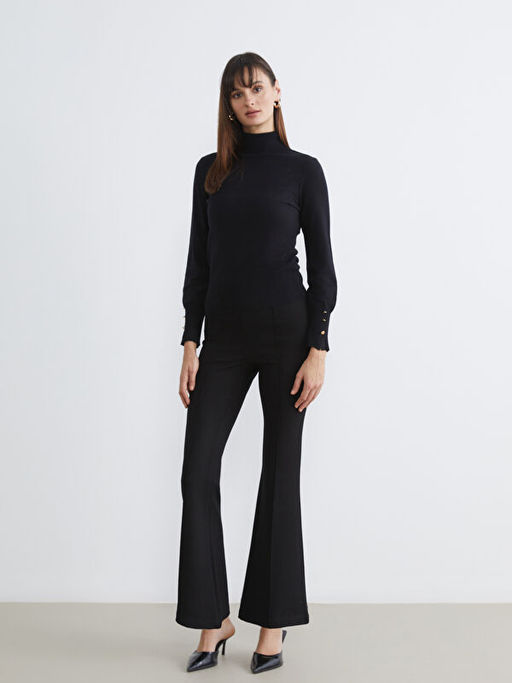 Bal?k?? Yaka Kad?n Triko Kazak