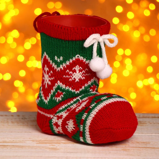 Конфетница Сапожок, с бомбошками, вместимость 180 г, МИКС