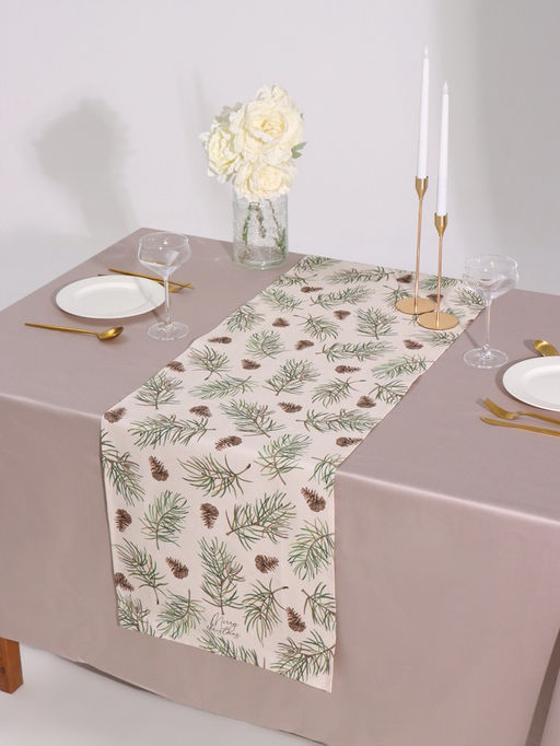 Дорожка новогодняя на стол «Этель» Christmas tree, 40×147 см, 100% хлопок, саржа 190 г/м²