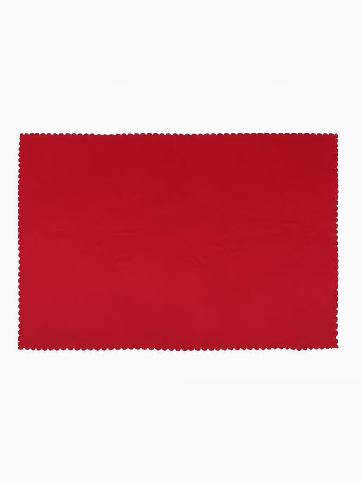 Скатерть Доляна, однотонная, 140?100 см, красная, 140 г/м?, 100% п/э