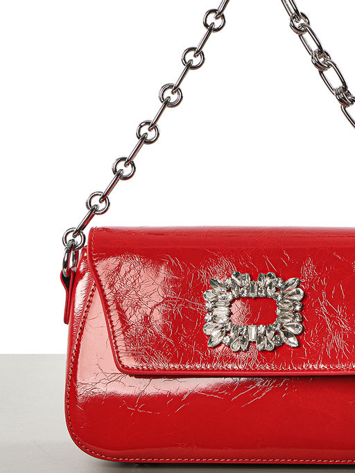 LACCOMA сумка Q6116-красный натуральная кожа полиэстер фото 6