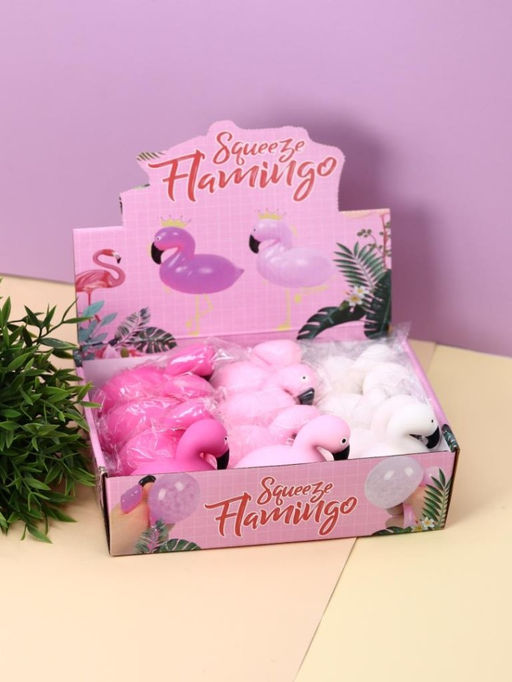 Мялка - антистресс Squeeze flamingo, pink