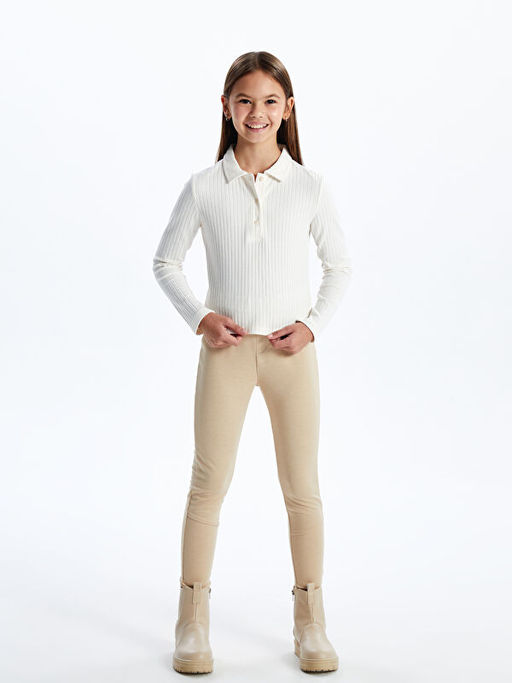 Polo Yaka K?z ?ocuk Ti??rt - Waikiki фото 4