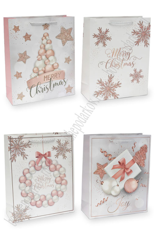 Пакет Новогодний 26*32*10 см (12 шт) SF-7569, микс №1
