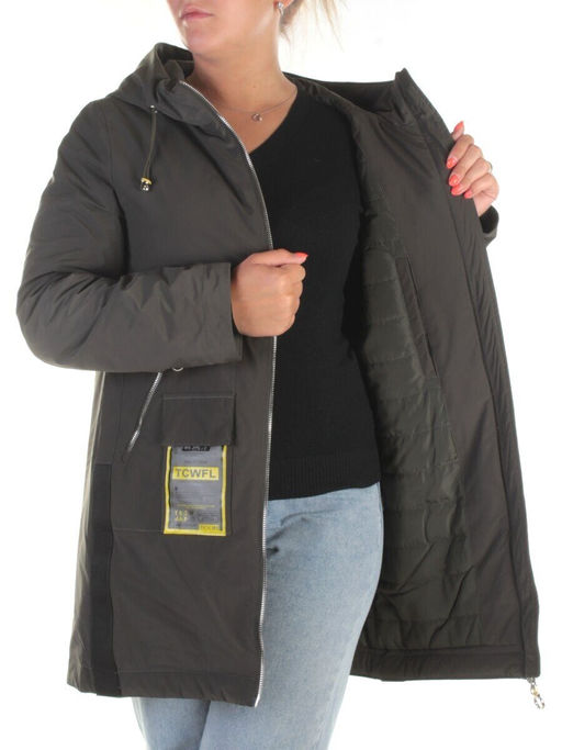 0828 KHAKI Куртка демисезонная женская RikA (150 гр.синтепона) - Fashion фото 9