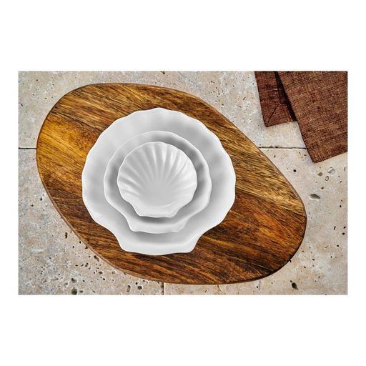 Блюдо сервировочное Walmer Shell 10 см, цвет белый  фото 4