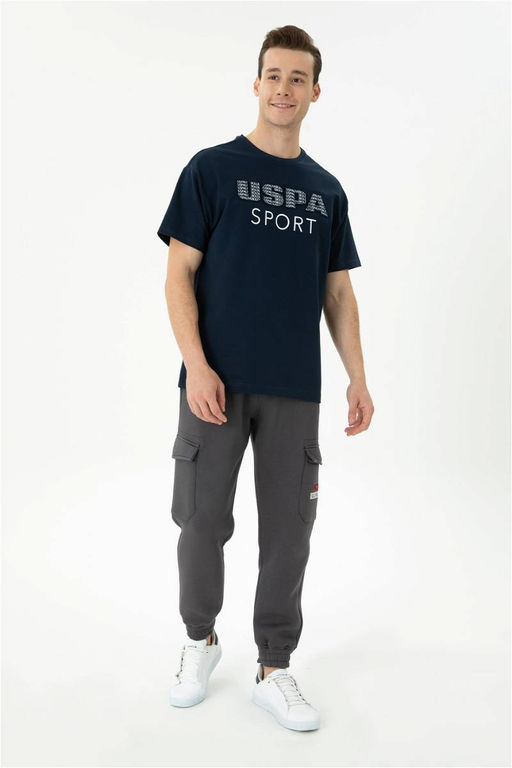 Мужская темно-синяя комфортная футболка с круглым вырезом Неожиданная скидка в корзине - U.s. polo assn фото 4