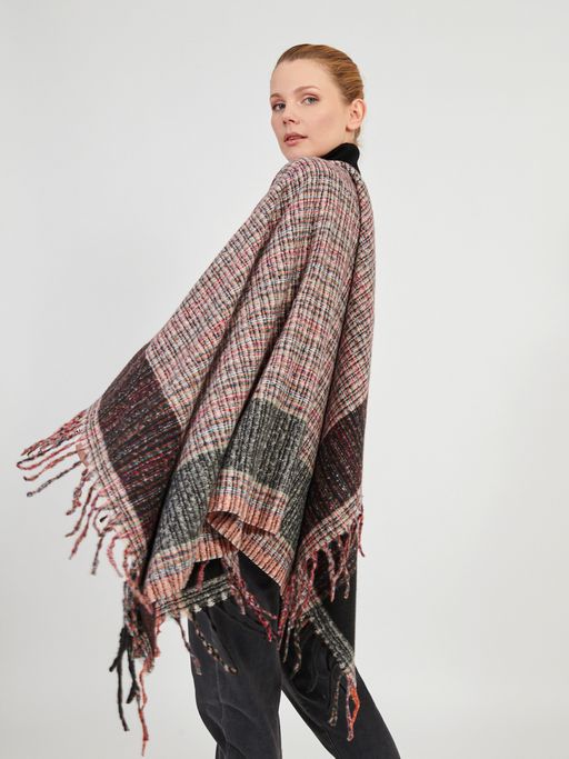 Большой  платок в стиле арт-деко в составе шерсть - Tantino фото 4