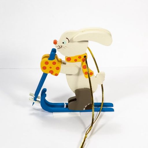Елочные игрушки - Зайчик на лыжах 370-1 - Idh фото 2