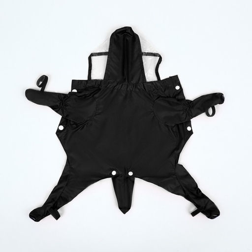 Комбинезон для собак, демисезонный с чехлами на лапы, размер L (ДС 45, Ог 37), чёрный - Simaland фото 3