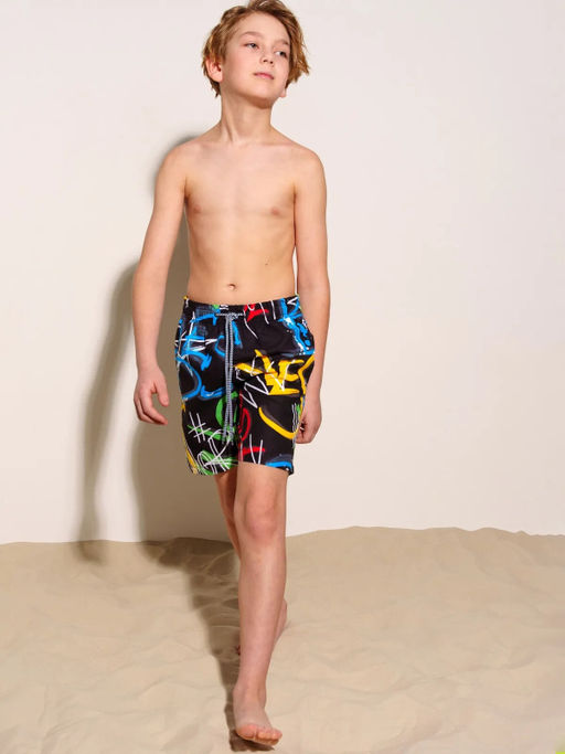 12411454 Шорты текстильные плавательные для мальчиков, длинные