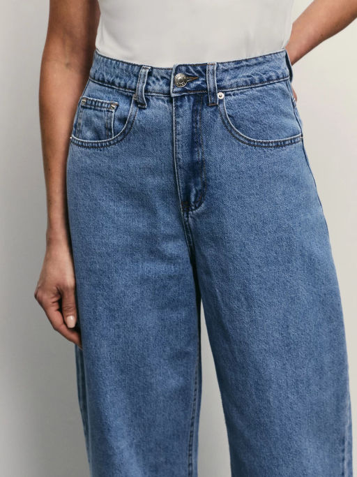 Джинсы barrel с высокой посадкой / Zarina  фото 5