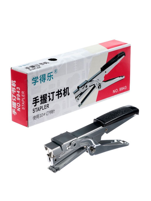 Cтеплер №10, до 20 листов, стальной, микс