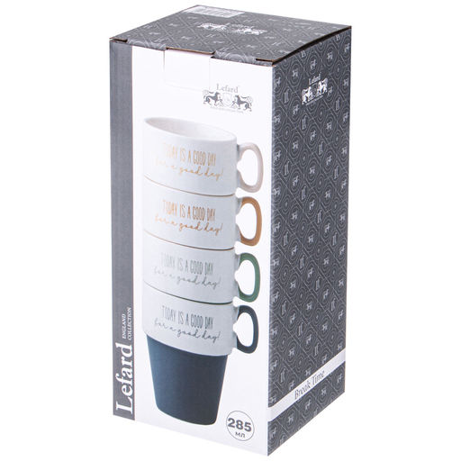 НАБОР КРУЖЕК LEFARD 4 ПР. 285МЛ  фото 2