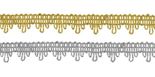 Gamma MTR-17 тесьма декоративная 10 мм 22.5 м  0.5 м под золото  фото 3