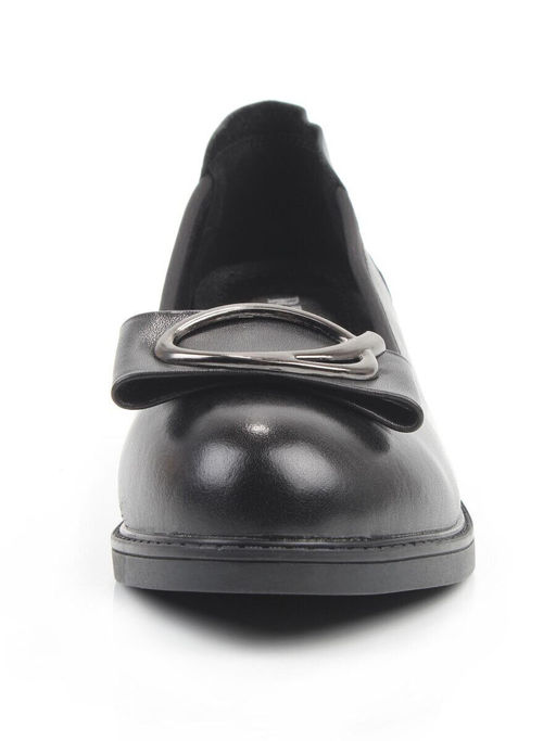 06-DYL74-D1 BLACK Туфли женские (натуральная кожа)