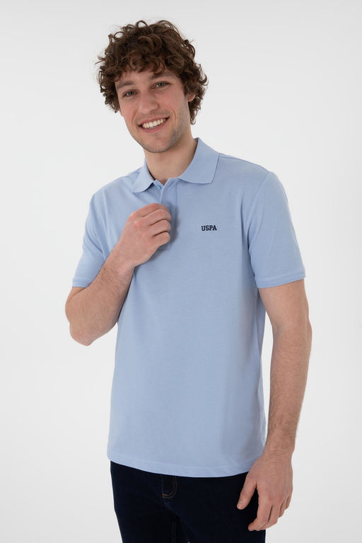 Erkek Regular Fit Polo Yaka A__k Mavi Basic Ti__rt Sepette S_rpriz _ndirim - U.s. polo assn фото 4